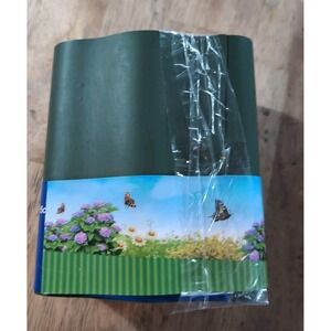 Plastic Lawn Edging Green 19.7 Ft X  6 Inches‎